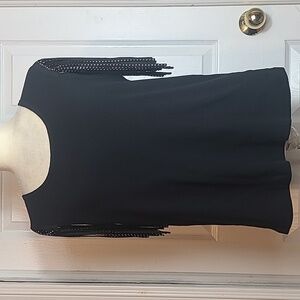 Vocal Fringe Sleeve Blouse